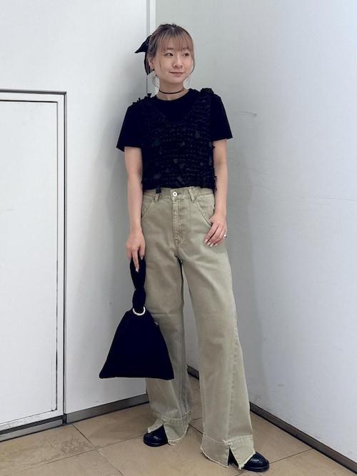 【サステナブル】・【新色追加】ルーズフィットアジャストデニム