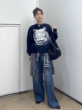 「イエベ春」｜ハヅキさん（レディース・159cm）の秋コーディネート