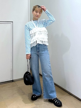 「ROLLA'S（ローラス）のアイテム」を使った、ハヅキさん（レディース・158cm）の春コーディネート