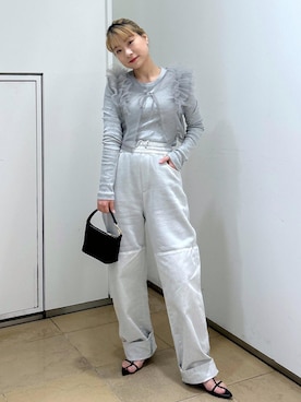「アイテム（その他トップス）」を使った、ハヅキさん（レディース・158cm・20代）の春コーディネート