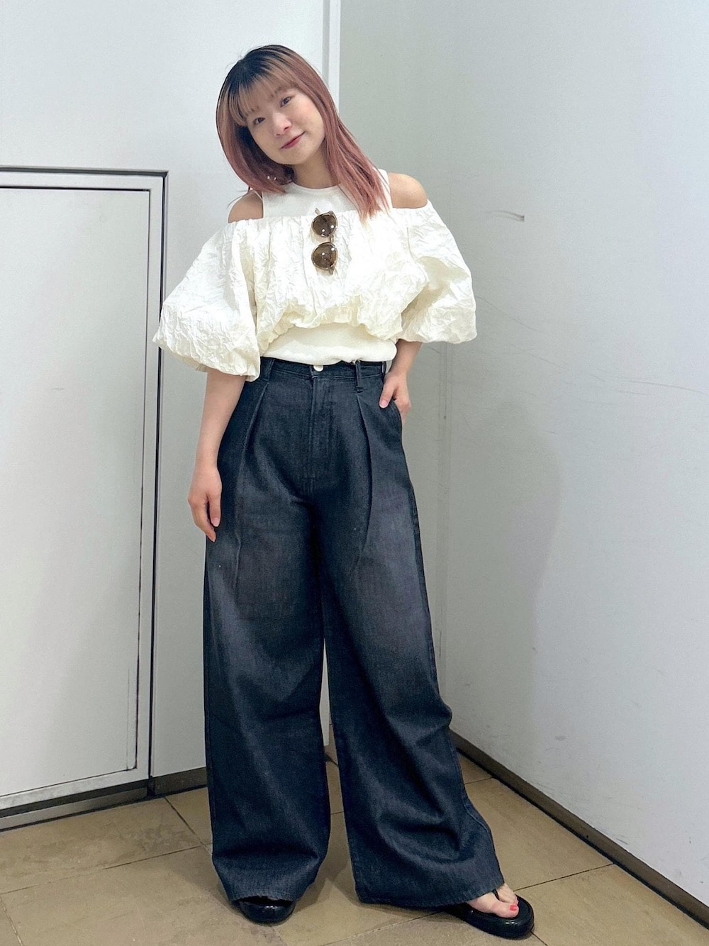 セットアイテム》ニットタンクセットクロップドプルオーバーを使った