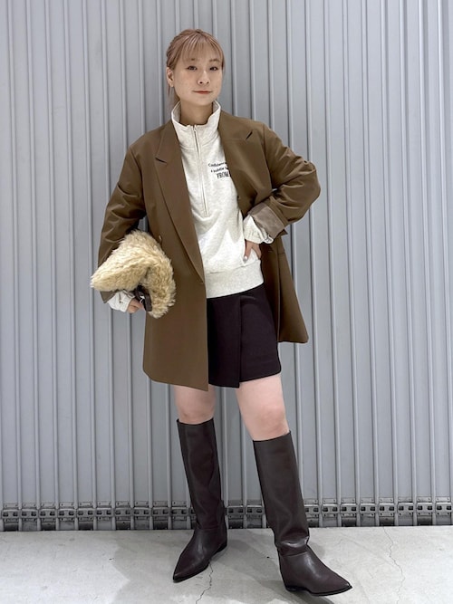 サステナブル】ダブルブレストジャケット（テーラードジャケット