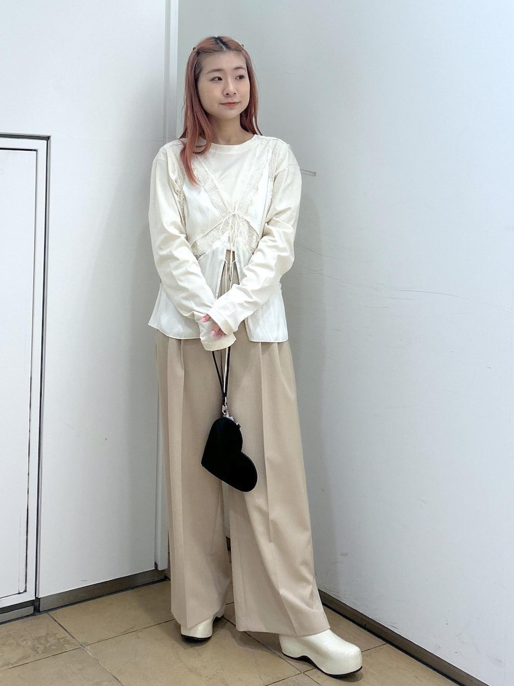 メロンメッシュレースジレを使った人気ファッションコーディネート - WEAR