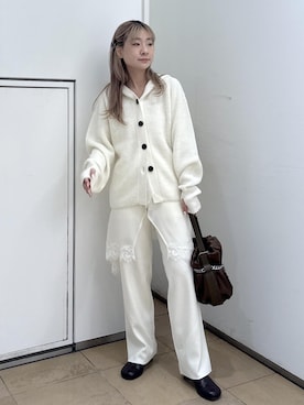 「ADAM ET ROPE'（アダムエロペ）のアイテム（ハンドバッグ）」を使った、ハヅキさん（レディース・159cm）の秋コーディネート