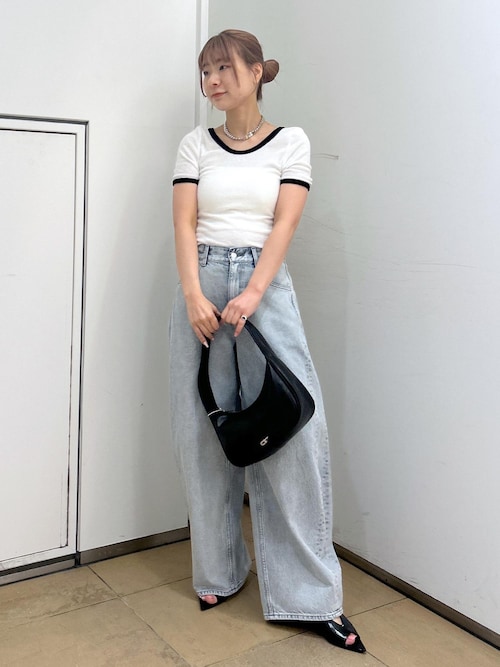 【サステナブル】バックタックワイドデニム