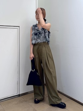 「ADAM ET ROPE'（アダムエロペ）のアイテム」を使った、ハヅキさん（レディース・159cm）の夏コーディネート