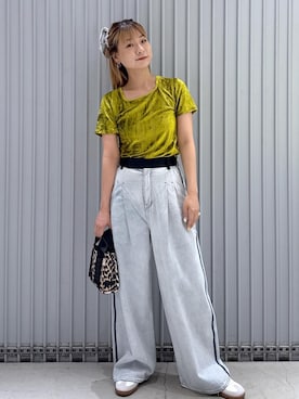 「アイテム（トップス）」を使った、ハヅキさん（レディース・159cm・20代）の夏コーディネート