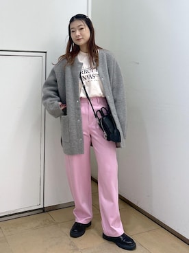 サステナブル】ダブルフェイスニットミドル丈カーディガンを使った人気