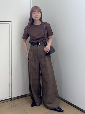 「ADAM ET ROPE'（アダムエロペ）のアイテム」を使った、ハヅキさん（レディース・159cm）の夏コーディネート