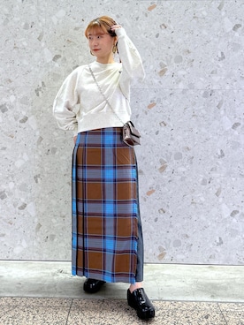 「O'NEIL OF DUBLIN」｜ハヅキさん（レディース・158cm）の秋コーディネート
