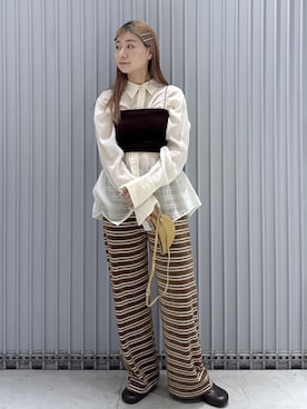 「アイテム（キーホルダー）」を使った、ハヅキさん（レディース・159cm・20代）の秋コーディネート