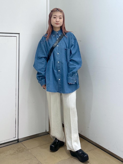 PARROTT CANVAS for ADAM ET ROPE'】 ピーシーエム ボタンダウン