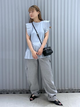 「アイテム（サンダル）」を使った、ハヅキさん（レディース・159cm・20代）の夏コーディネート