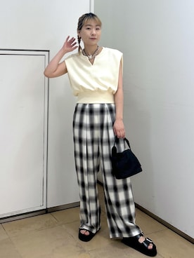 「アイテム（スウェット）」を使った、ハヅキさん（レディース・158cm・20代）の春コーディネート