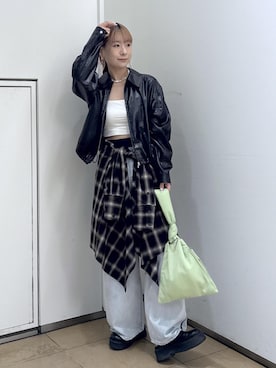 「アイテム（チョーカー）」を使った、ハヅキさん（レディース・159cm・20代）の秋コーディネート