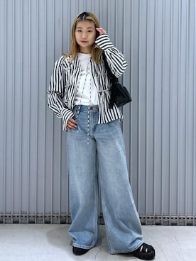 「サステナブル」｜ハヅキさん（レディース・158cm）の春コーディネート