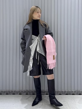 「ADAM ET ROPE'（アダムエロペ）のアイテム（シャツ/ブラウス）」を使った、ハヅキさん（レディース・159cm）の秋コーディネート