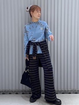 「アイテム（シュシュ）」を使った、ハヅキさん（レディース・159cm・20代）の秋コーディネート