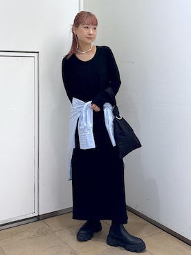 「アイテム（チョーカー）」を使った、ハヅキさん（レディース・159cm・20代）の夏コーディネート
