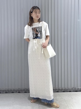 「NEEDBY heritage（ニードバイヘリテージ）のアイテム」を使った、ハヅキさん（レディース・159cm）の春コーディネート