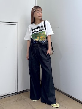 「アイテム（つなぎ/オールインワン）」を使った、ハヅキさん（レディース・159cm・20代）の夏コーディネート