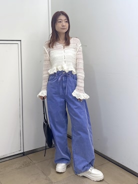 「HUNTER(ハンター)のアイテム」を使った、ハヅキさん(レディース・159cm)の秋コーディネート