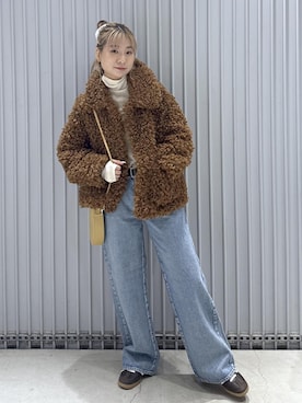 「アイテム（ブルゾン）」を使った、ハヅキさん（レディース・159cm・20代）の秋コーディネート