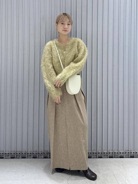 「ADAM ET ROPE'（アダムエロペ）のアイテム（ハンドバッグ）」を使った、ハヅキさん（レディース・159cm）の秋コーディネート