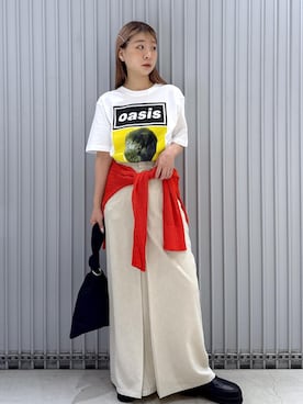 「ADAM ET ROPE'（アダムエロペ）のアイテム」を使った、ハヅキさん（レディース・159cm）の夏コーディネート