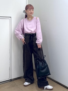 「アイテム（スニーカー）」を使った、ハヅキさん（レディース・159cm・20代）の夏コーディネート