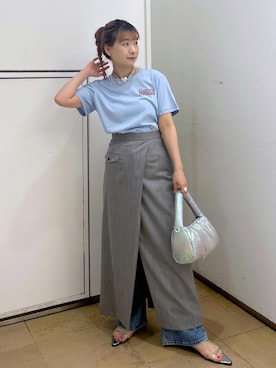 「ROLLA'S（ローラス）のアイテム」を使った、ハヅキさん（レディース・158cm）の春コーディネート