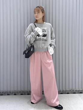 「アイテム（シュシュ）」を使った、ハヅキさん（レディース・159cm・20代）の秋コーディネート