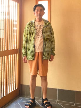 「アイテム（ジャケット/アウター）」を使った、オッパみさん（メンズ・165cm・40代）の夏コーディネート