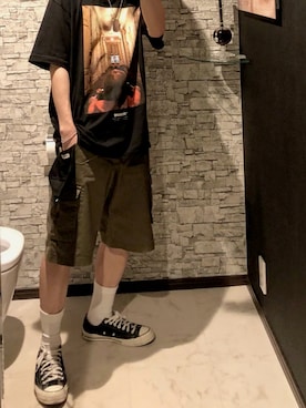 「LMCのアイテム（トップス）」を使った、koya58fashionさん（メンズ・172cm）の夏コーディネート