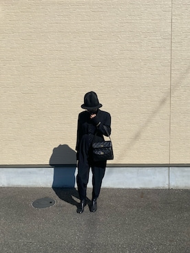 「Y's（ワイズ）のアイテム（オールインワン・サロペット）」を使った、lliilllliさん（レディース・158cm）の冬コーディネート