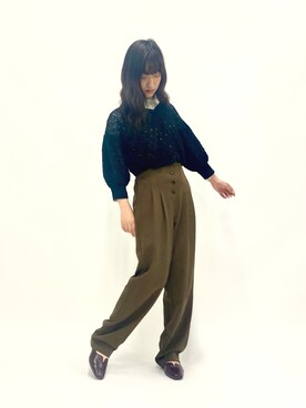 「ehka sopo（エヘカソポ）のアイテム」を使った、しばさん（レディース・158cm）の春コーディネート