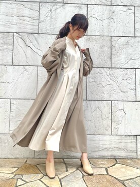 「MILLION CARATS（ミリオンカラッツ）のアイテム（その他アウター）」を使った、しばさん（レディース・158cm）の春コーディネート