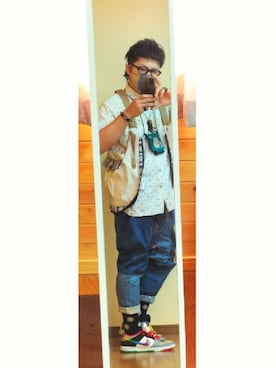 「チャイハネ（チャイハネ）のアイテム（ネックレス）」を使った、smilingoodsunさん（メンズ・175cm）の秋コーディネート