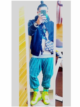 「MISHKA（ミシカ）のアイテム（ジャケット/アウター）」を使った、smilingoodsunさん（メンズ・175cm）の冬コーディネート