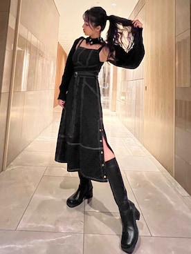 「Crayme,（クレイミー）のアイテム」を使った、suzukifuminaさん（レディース・167cm）の冬コーディネート