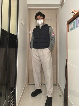 「initial（イニシャル）のアイテム」を使った、Marc_1212さん（メンズ・170cm）の冬コーディネート