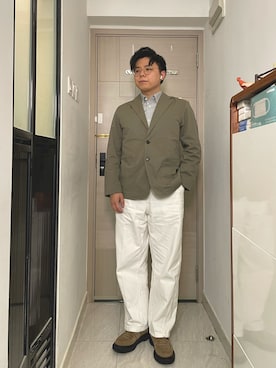 「initial（イニシャル）のアイテム（テーラードジャケット）」を使った、Marc_1212さん（メンズ・170cm）の夏コーディネート