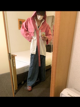 「ESSAY（エッセイ）のアイテム（パンツ）」を使った、わたるさん（メンズ・181cm）の春コーディネート