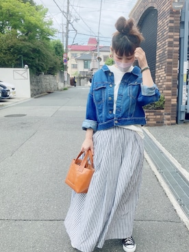 「genten（ゲンテン）のアイテム」を使った、ゆうきさん（レディース・158cm）の春コーディネート