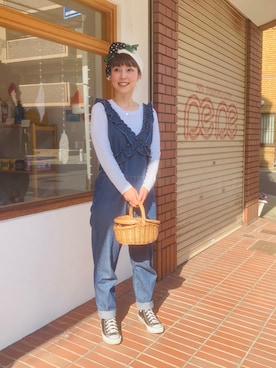 「menui（メヌイ）のアイテム」を使った、ゆうきさん（レディース・158cm）の春コーディネート