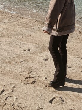 「夢展望（ユメテンボウ）のアイテム（パンツ）」を使った、ree4830976さん（レディース・155cm）の冬コーディネート