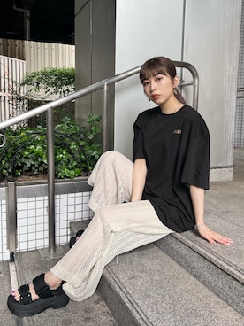 「コラボTシャツ」｜OTOHAさん（レディース・156cm）の春コーディネート