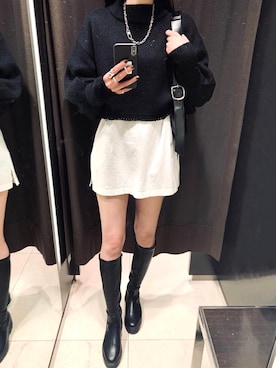 「EMODA」｜「アイテム（その他）」を使った、ayk__さん（レディース・169cm）の冬コーディネート