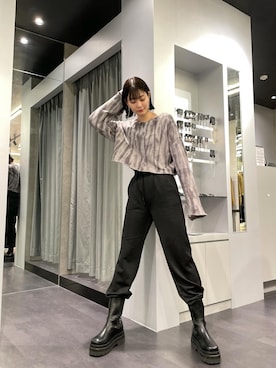 「EMODA」｜「アイテム（その他）」を使った、ayk__さん（レディース・169cm）の冬コーディネート