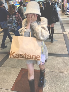 「Lattice（Lattice）のアイテム（帽子）」を使った、*希らら*さん（レディース・150cm）の秋コーディネート